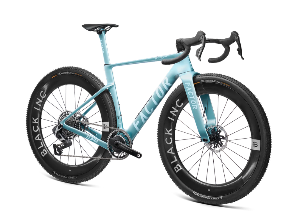 ELARA FACTOR GRAVEL BIKE VIRISCENT BLUE
