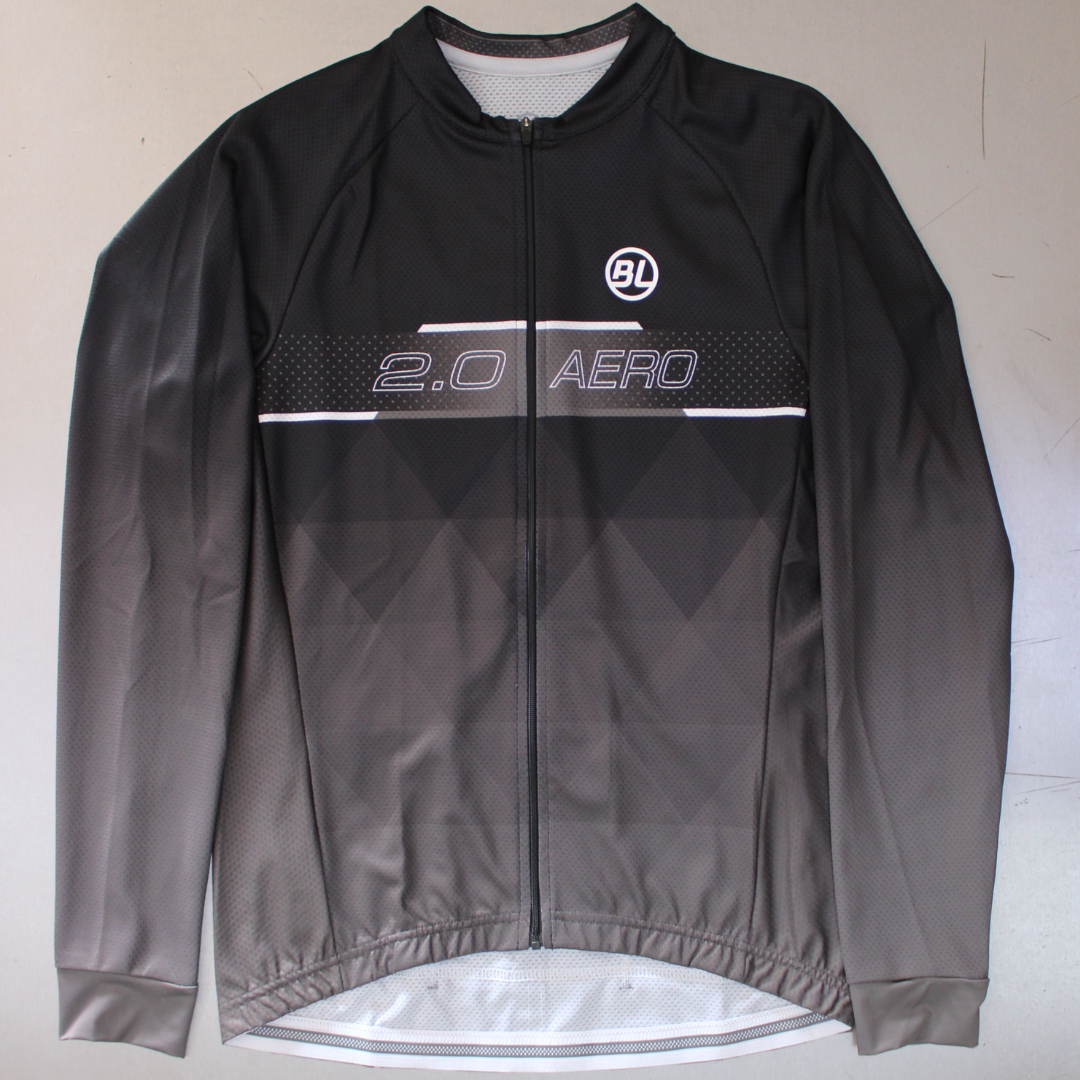 Aero 2.0 l s Jersey Black Dark Grey