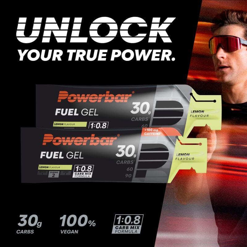 POWERBAR FUEL GEL 30 LEMON + CAFF 50ML