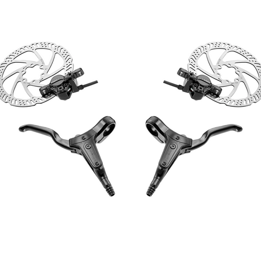 Tektro M285 Brake Set With Rotors - Black