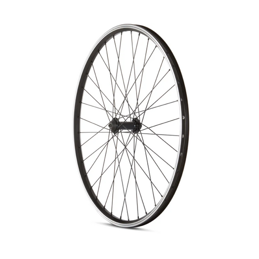 ABC WHEEL 26" MTB FRONT ALLOY BLACK RIM & SPOKES V/DISC