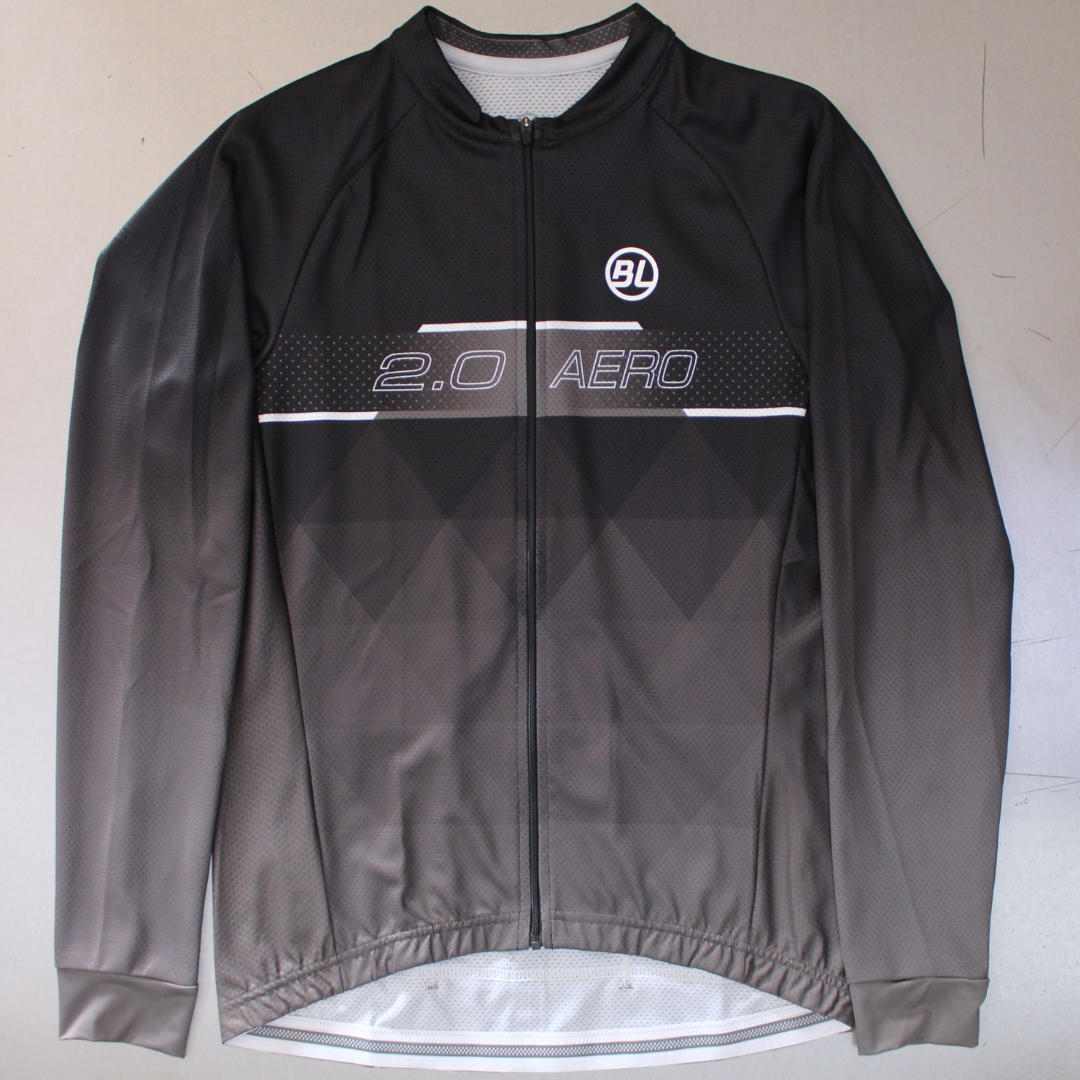 AERO 2.0 L/S JERSEY BLACK/DARK GREY