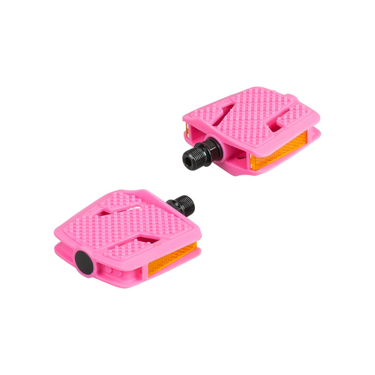Trek Kids' Platform Small Pedal Set, Pink Frosting 9/16"(15 mm)
