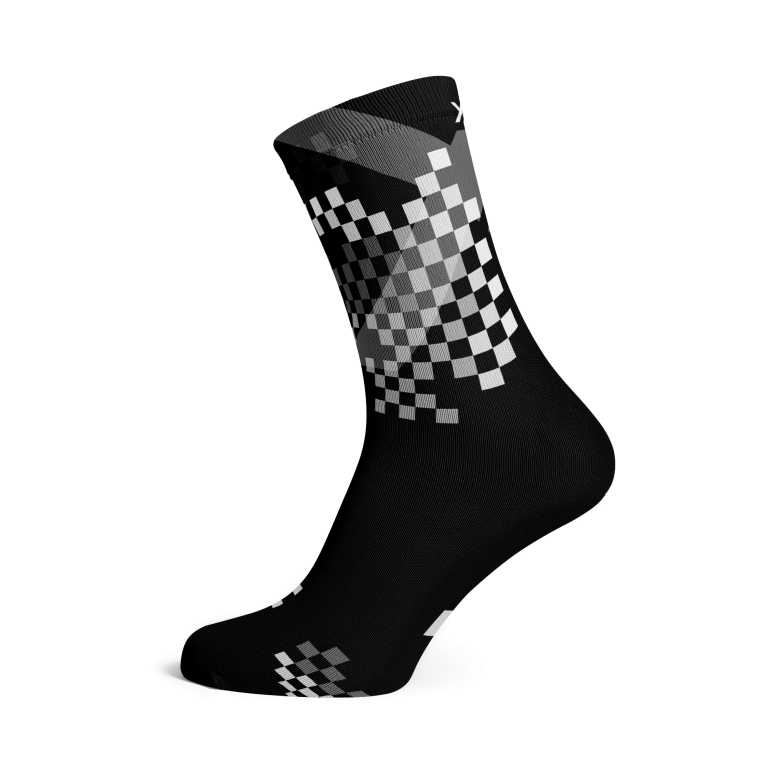 X Black Crew Socks