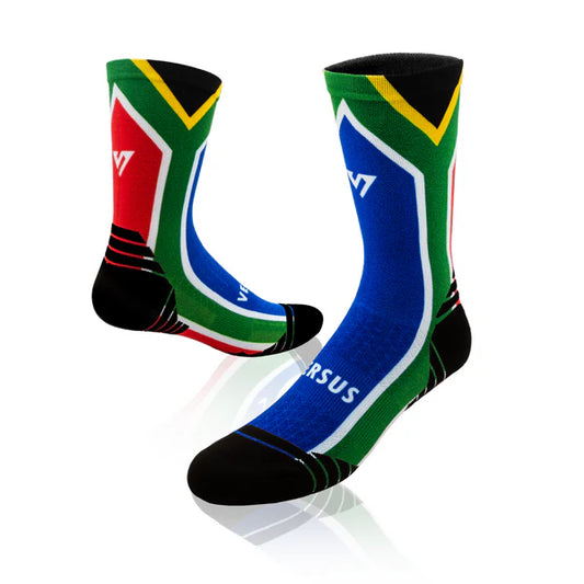Versus South Africa Flag Active Crew Socks