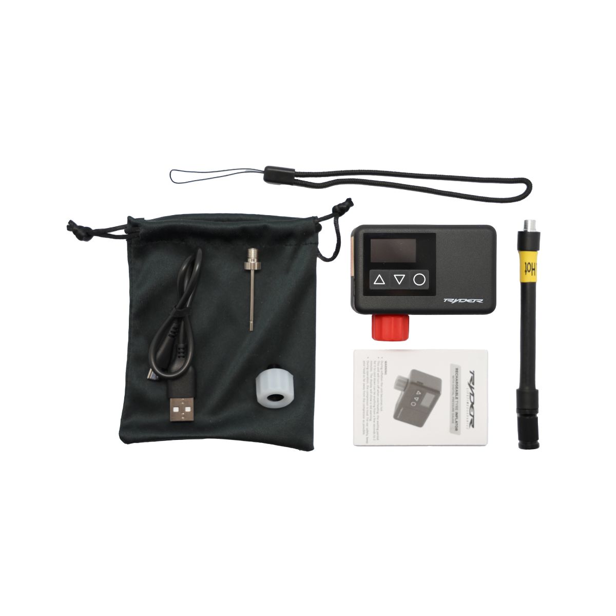 RYDER ELECTRIC BIKE PUMP W/DIGI PRESSURE GAUGE